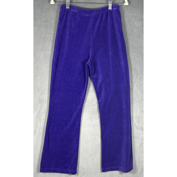 NWT Hanna Andersson Purple VELOUR Leggings 150 Sz 12 - Picture 2 of 6